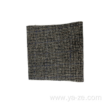 80%wool 20%poly double-sided check tweed plaid fabric